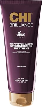 CHI Deep Brilliance Deep Protein Masque - Sulfate, Paraben and Gluten Free, 8 oz.