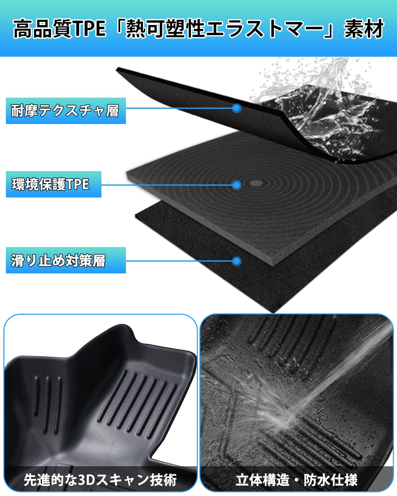 トヨタ 新型 ハリアー 80系 3Dフロアマット 立体フロアマット HARRIE Amazon | GIMUYA トヨタ 新型 ハリアー 80系 フロアマット 防水 3D立体