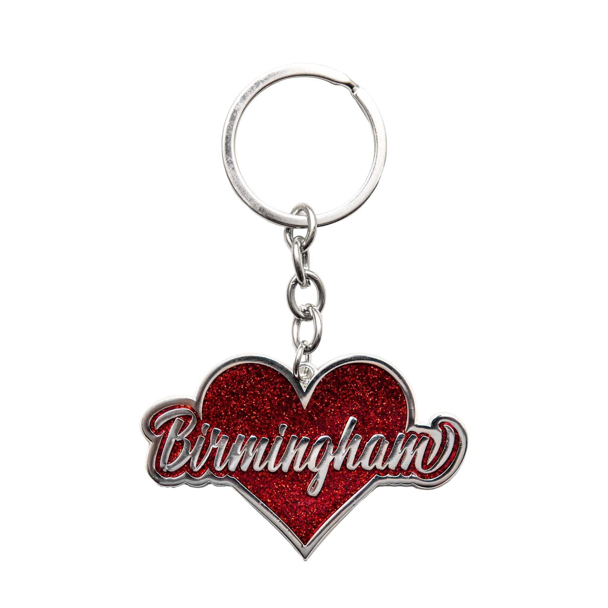 Eurostick Unisex Birmingham Script Keyring Big City Birmingham Bull City Keyring Keychain Bagcharm (Birmingham Script Keyring)