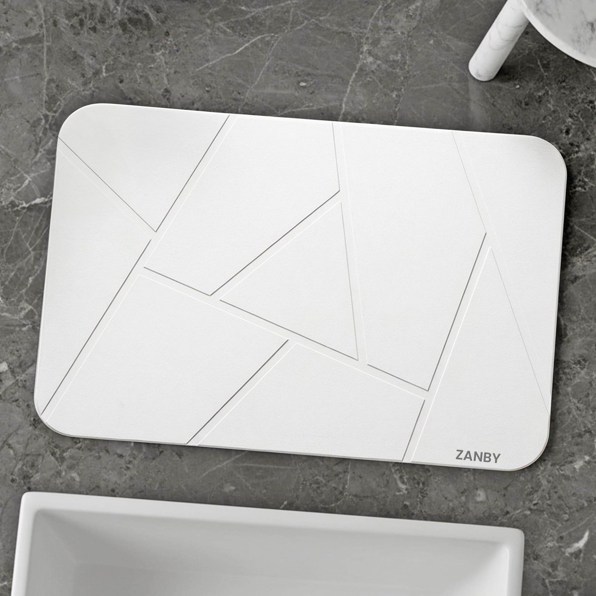 Alfombra Diatomita Baño 60x40 cm – Alfombra de Piedra Diatomita Secado Rápido, Antideslizante y Antibacteriana – Stone Bath Mat
