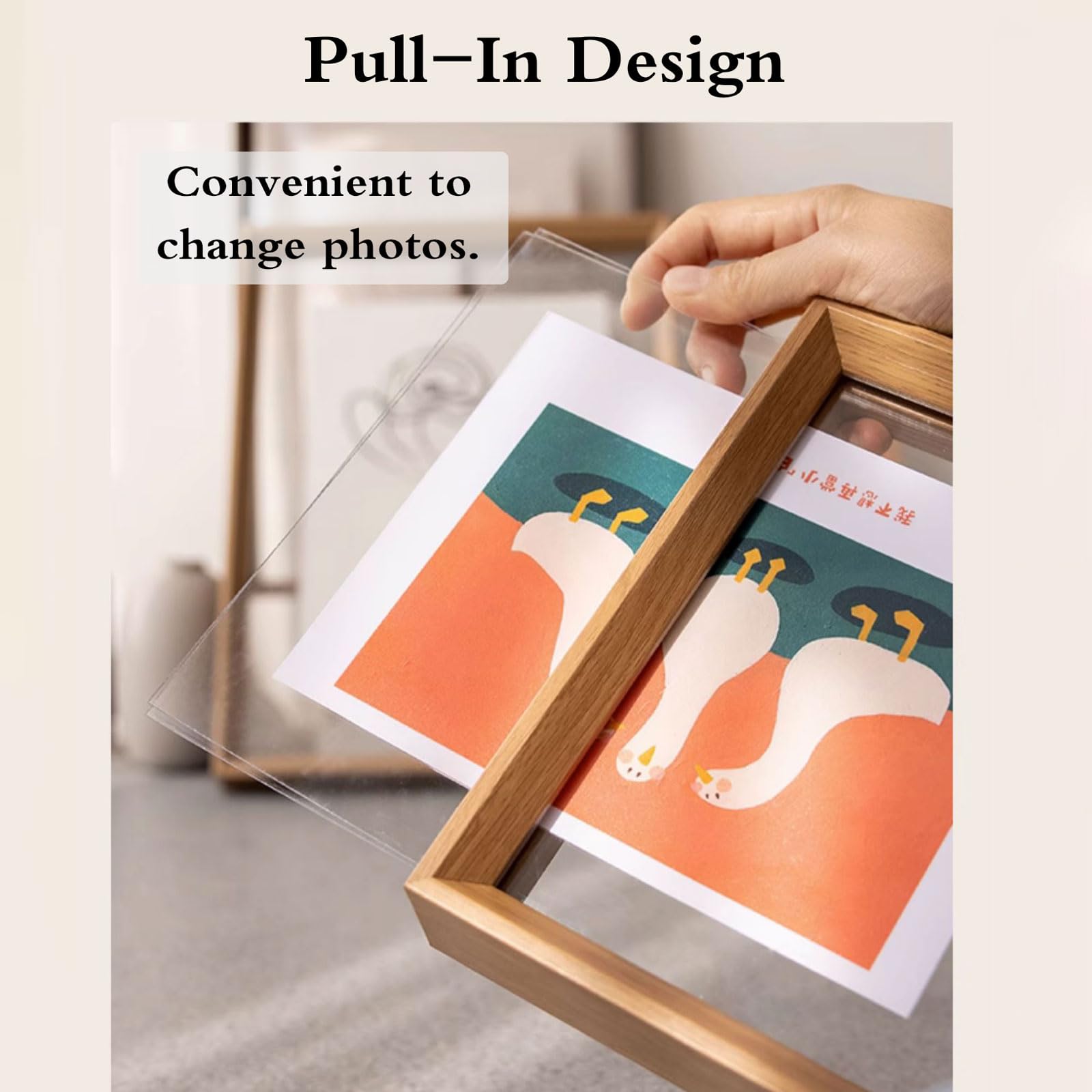 Dubbele glazen frames verwerken Dubbelzijdig zwevend fotolijstje A3 A4