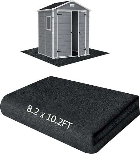 RUNZEG 8.2x10.2 FT Outdoor Storage Shed Floor Mat Waterproof Non-Slip Tent Carpet for Patio Camping and Carport RUNZEG 8.2x10.2 FT Outdoor Storage Shed Floor Mat Waterproof Non-Slip Tent Carpet for Patio Camping and Carport