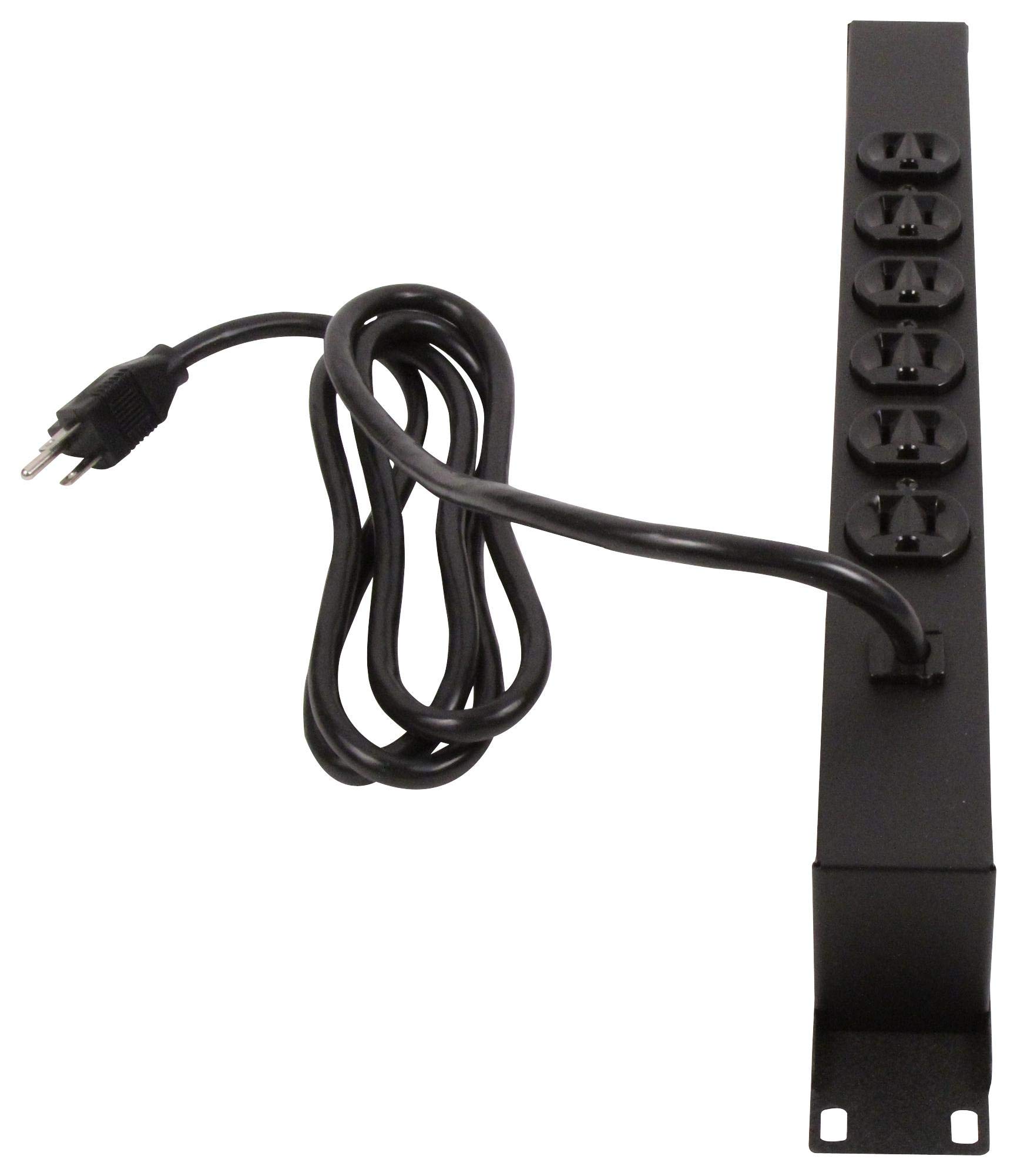 SPC11110 - Power Distribution, Rack Mount, 6 Outlets, 120 V, 15 A, 482.6 mm, 44.45 mm, 1.83 m (SPC11110)