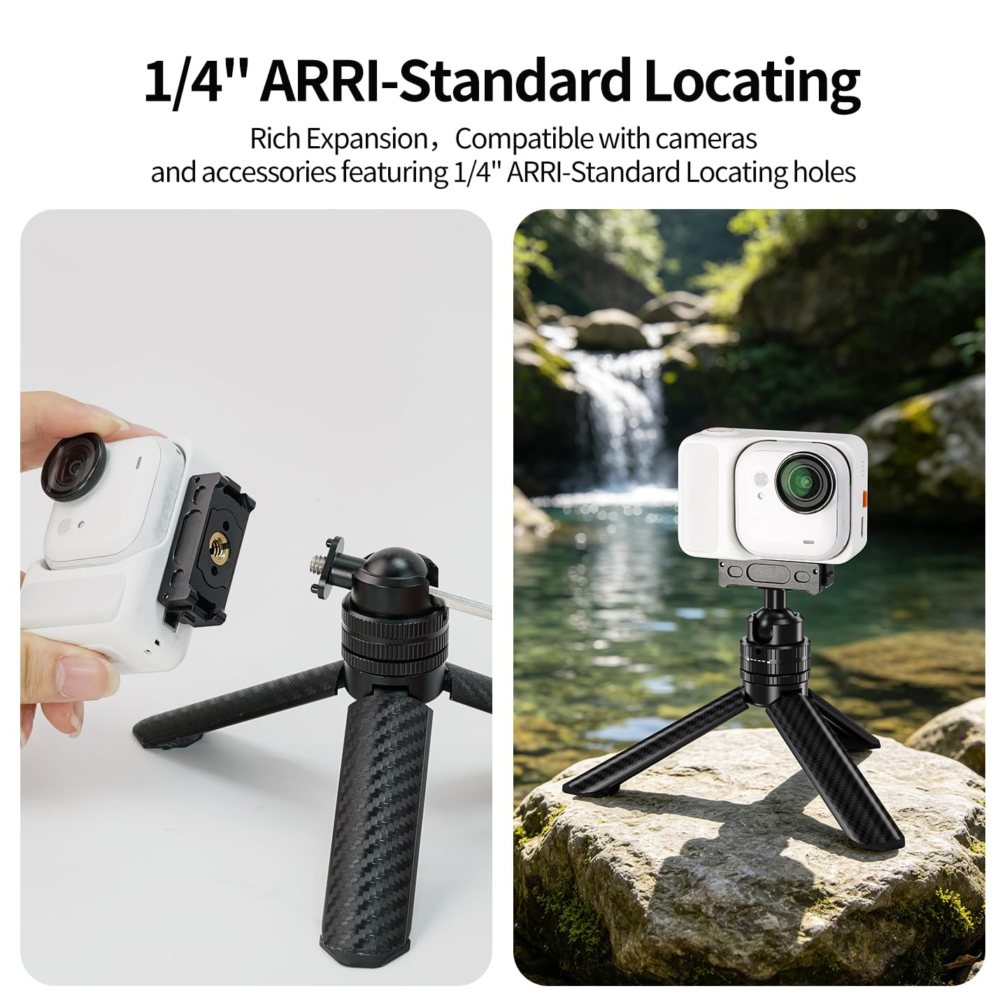 1/10.2 cm ARRI-Standardowa obrotowa głowica kulowa metalowa regulowana głowica kulowa wspornik kamery (tłumienie uchwytu statywu)