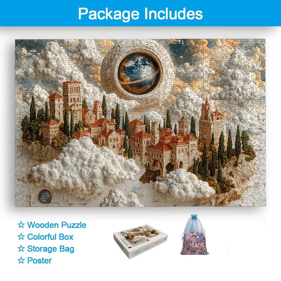 Puzzle 2000 Pièces Adultes, Puzzle 2000 Pieces Ville, Cadeau Femme -2194