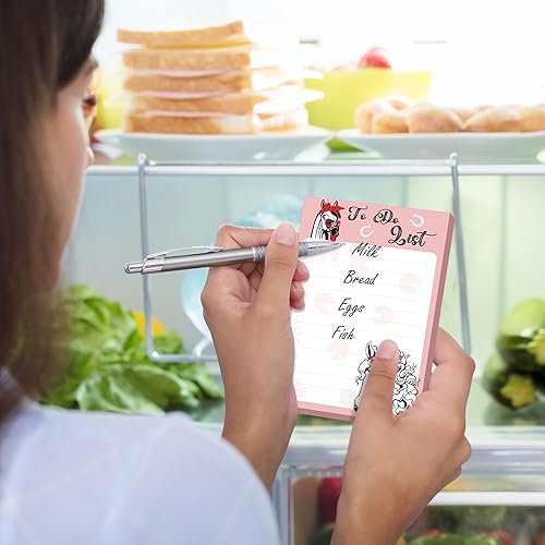 Miniatura 5 de 4 Blocs de Notas Adhesivas de Caballos de 4" x 6" Divertidas Notas Adhesivas de Animales para Lista de Tareas Bloc de Notas Regalos para Amantes de