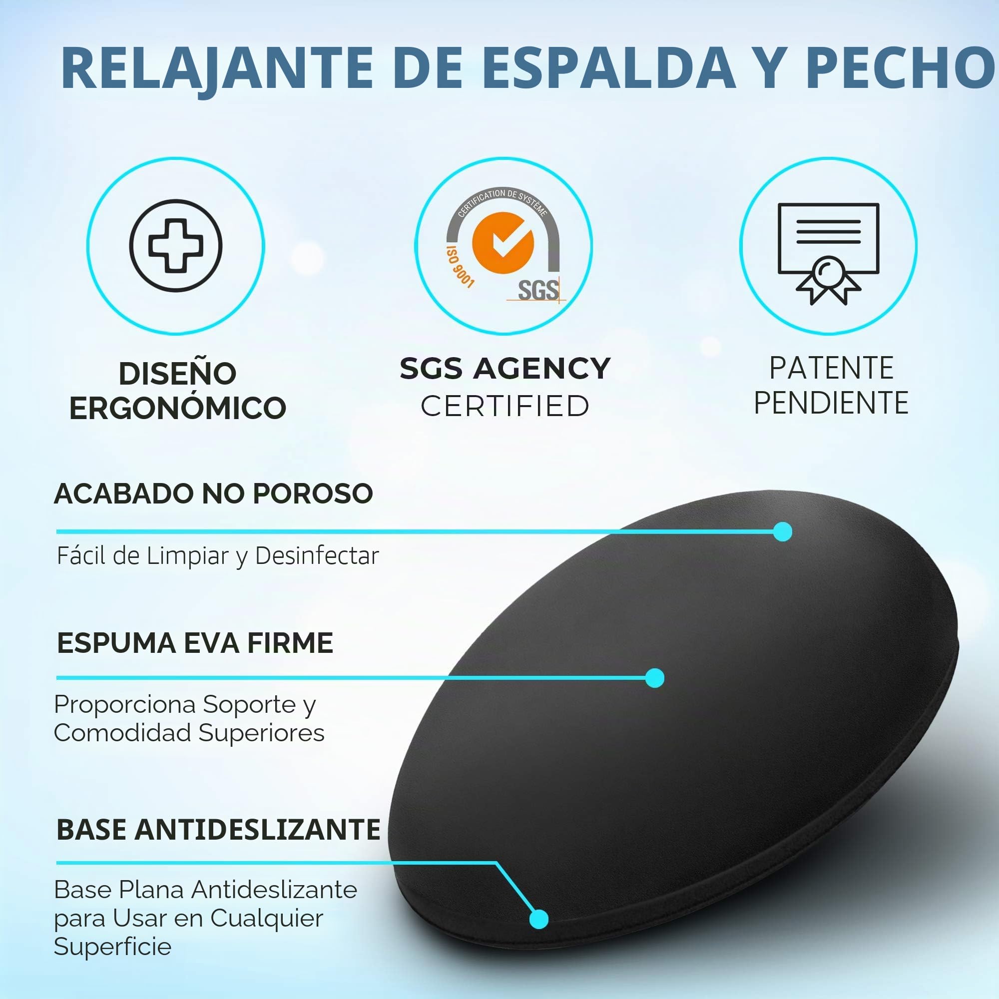 Lumia Wellness CostoBlock - Cápsula torácica firme para alivio de costocondritis y síndrome de Tietze, alivia el dolor de pecho, espalda superior e inferior