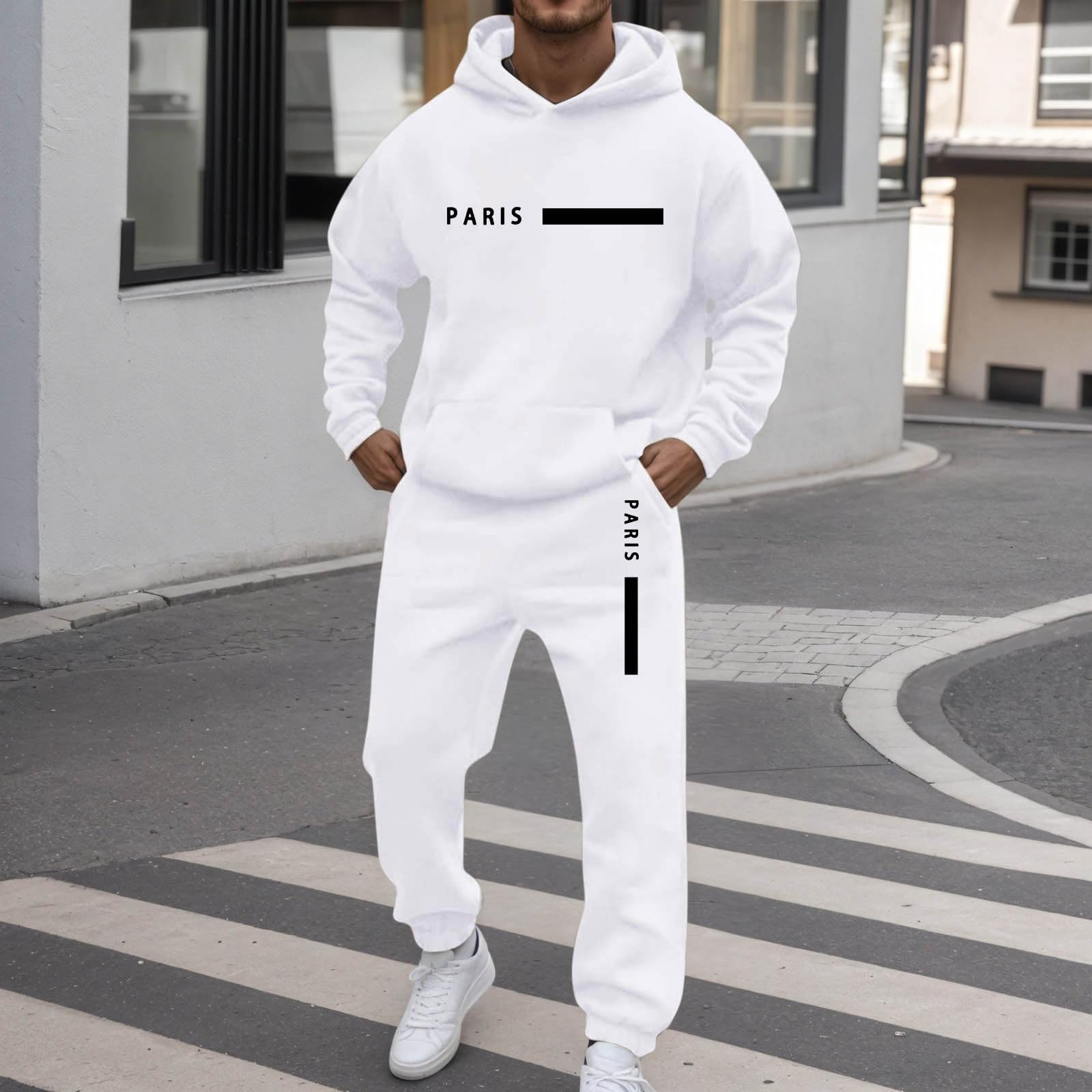 Traje de Turquía Trajes de hombre cómodos para el tiempo libre con diseño de impresión de letras, perfecto para invierno, ajuste relajado, fácil de combinar con camisetas, ideal para el estilo diario