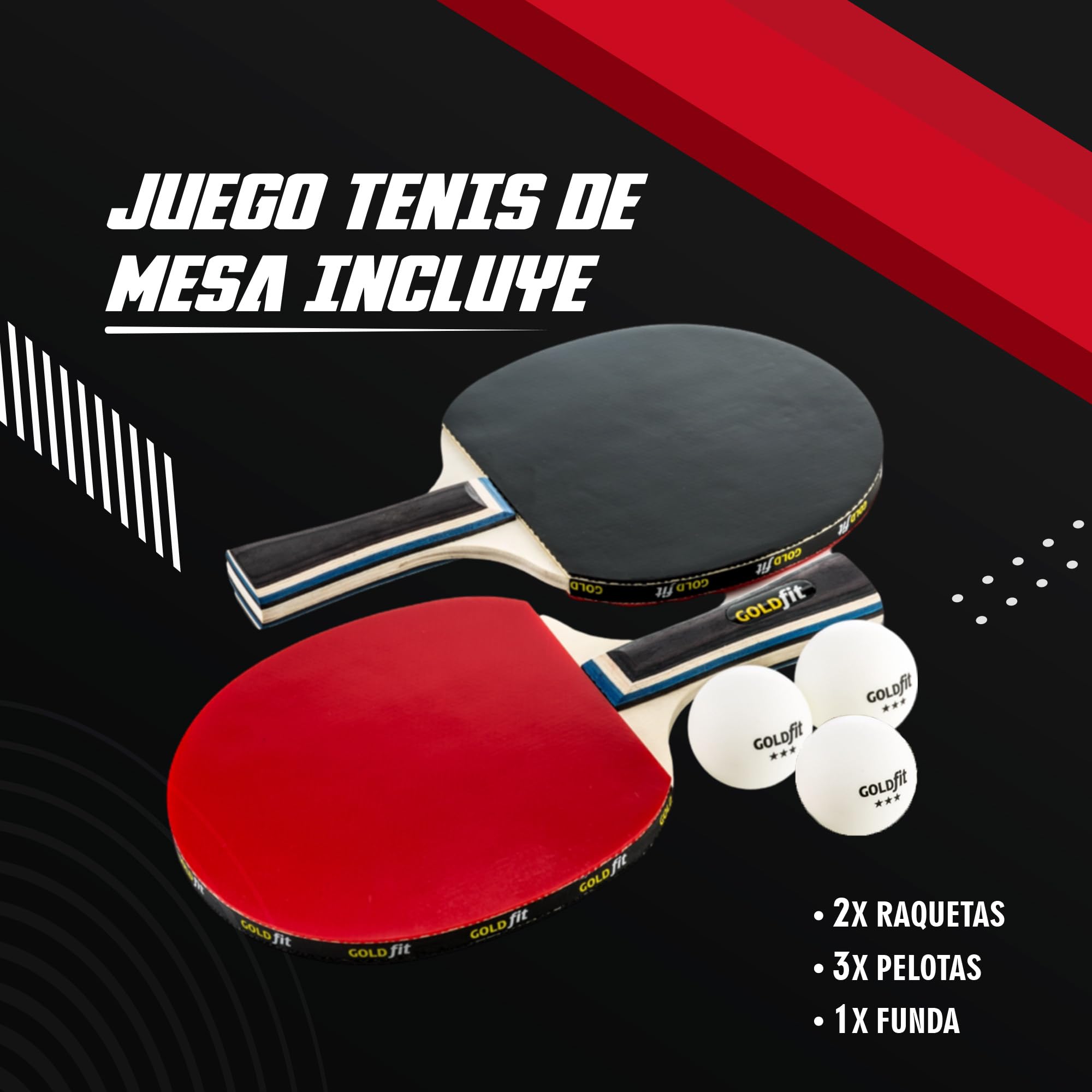 Goldman Service Goldfit Professional Table Tennis Ping Pong Set