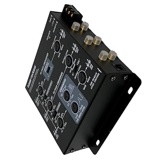 Bass Rockers BRX3.1 3 Way Car Audio Stereo Electronic Crossover with Bass Enhancer 9V Out Put 6 Channel Bass Knob Included for Car RV Motor Home Bike Boat Harley UTV ATV AMP CD Player Amplifier