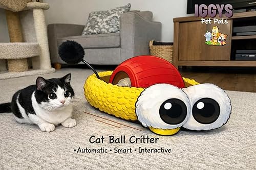 Miniatura 5 de Juguete para gatos con carga USB con tres modos de movimiento rápido e impredecible, volteando con luces LED y seguro que mantendrá a tu mascota