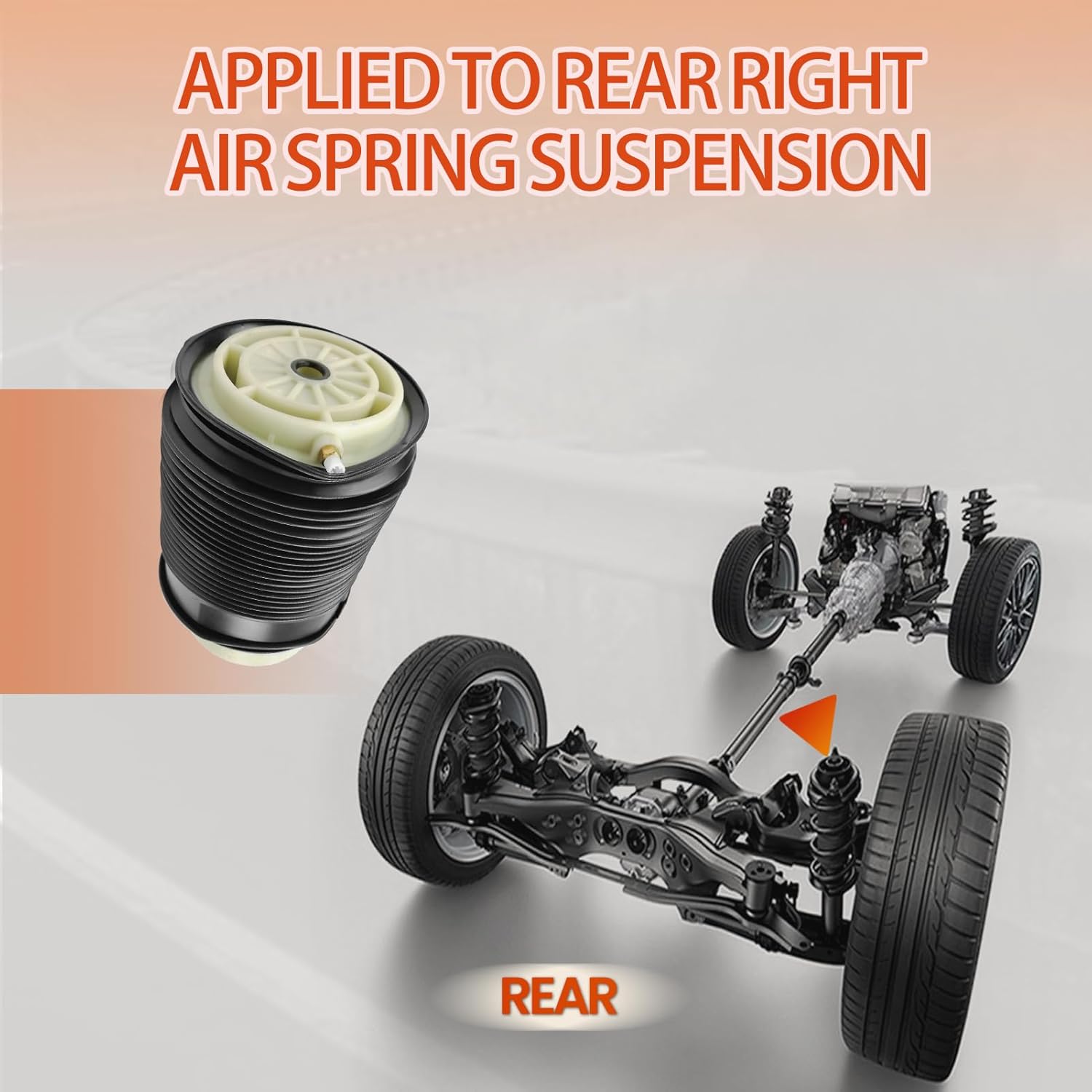 Air Suspension Spring Bag Rear Right Compatible with Benz 2010-2015 E-Class W212 2012-2015 CLS-Class W218 X218 OEM 2123200825 2123203825 2123204025 2123200325 2123202025