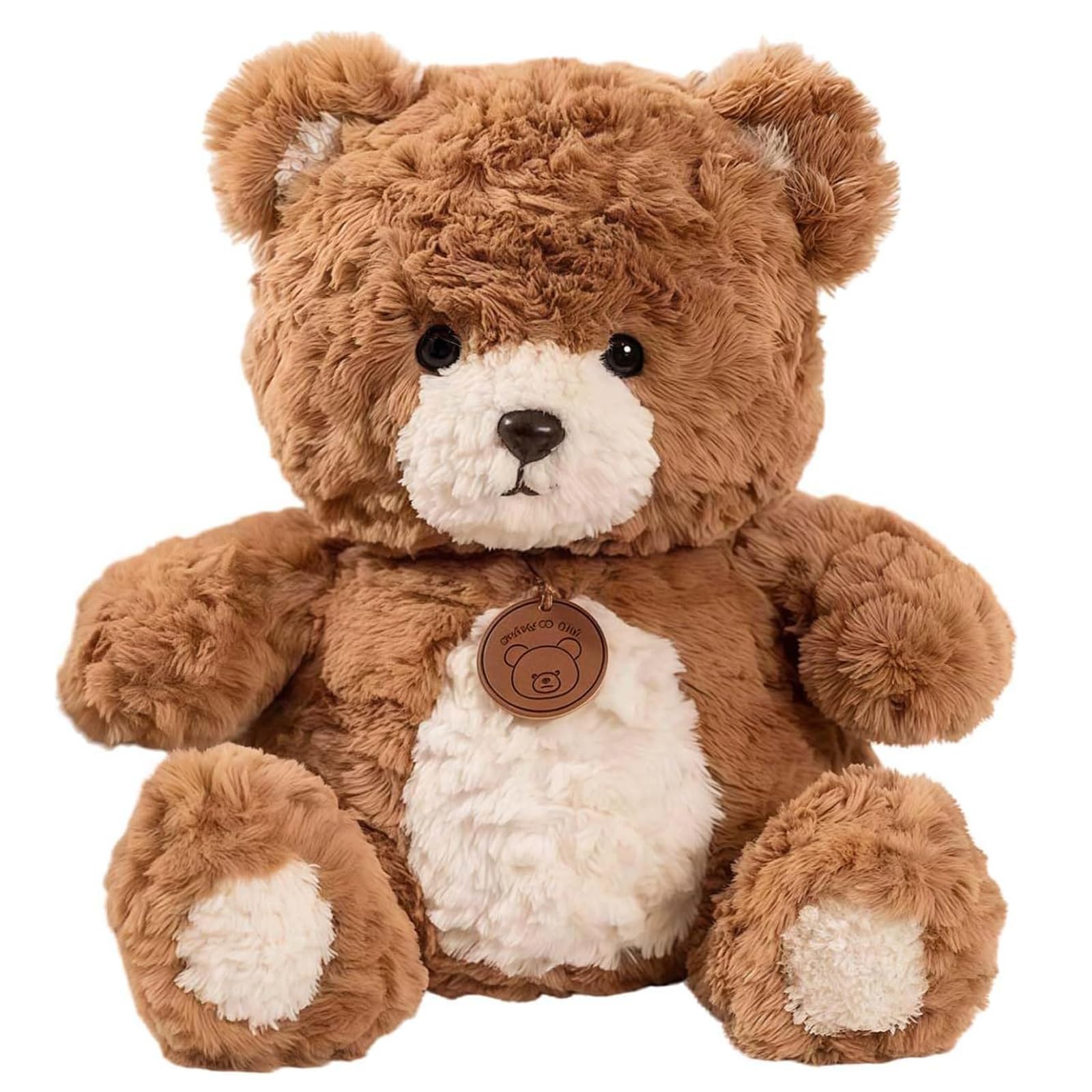ZPSCXQ Brown Teddy Bear, Large Teddy Bear for Children, Soft Plush Companion for Bedtime and Emotional Support, Classic Winnie the Pooh Style, 30 cm Brown Bear