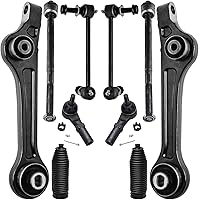 Vista 249 de Detroit Axle - Kit de suspensión frontal de 10 piezas para Dodge Avenger 2008-2014, Chrysler Sebring 2007-2010, 2 brazos de control inferiores, 2