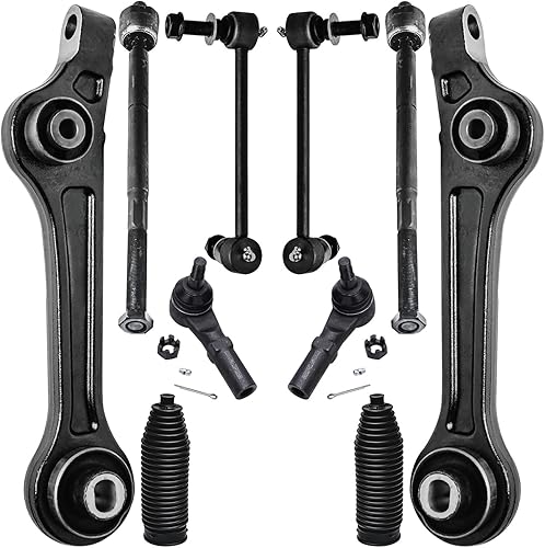 Miniatura 108 de Detroit Axle - Kit de suspensión frontal de 10 piezas para Chevy Trailblazer EXT GMC Envoy XL XUV Buick Rainier Isuzu Ascender Olds Bravada, brazos