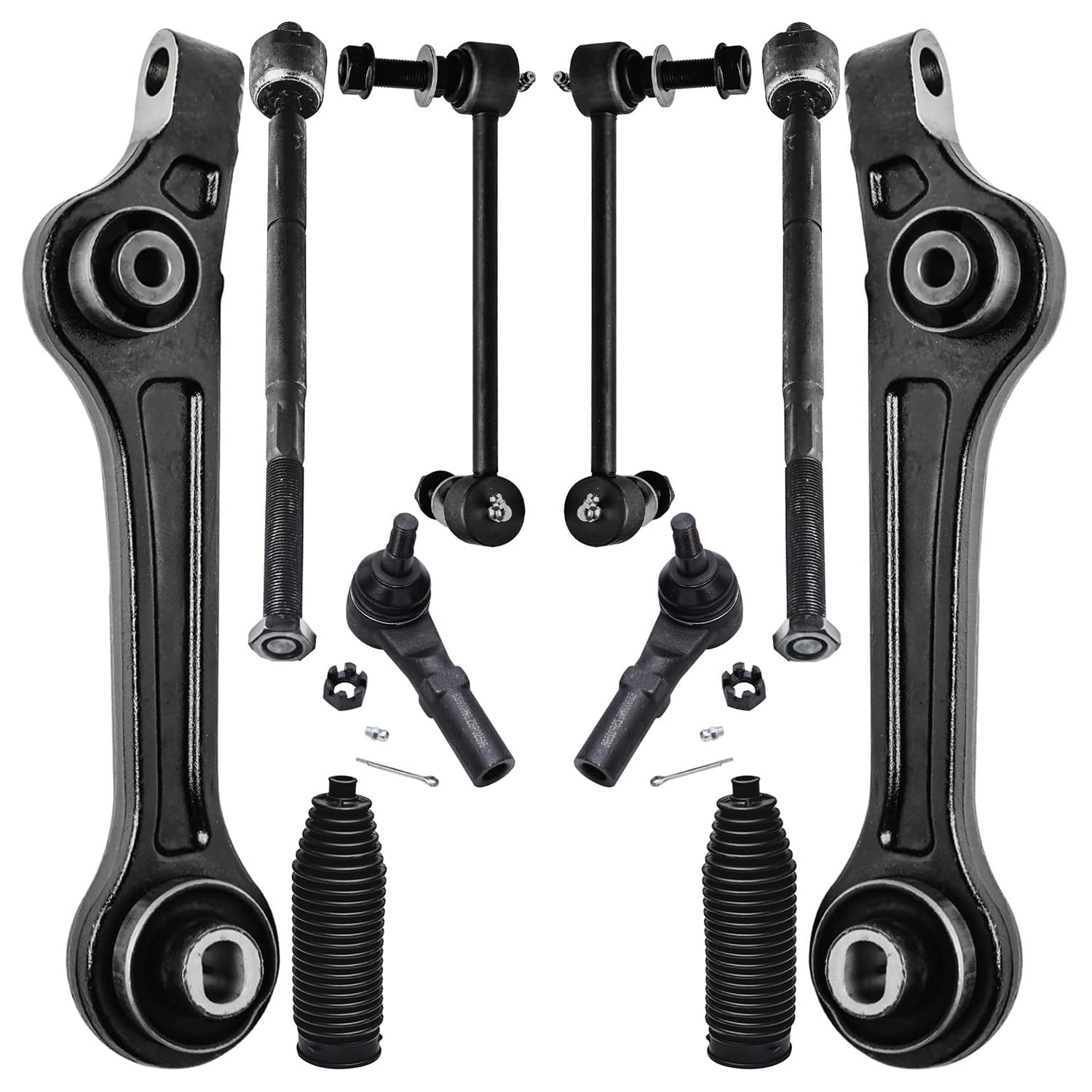 Detroit Axle - 10pc Front End Control Arms Kit for 2011-2020 Dodge Charger