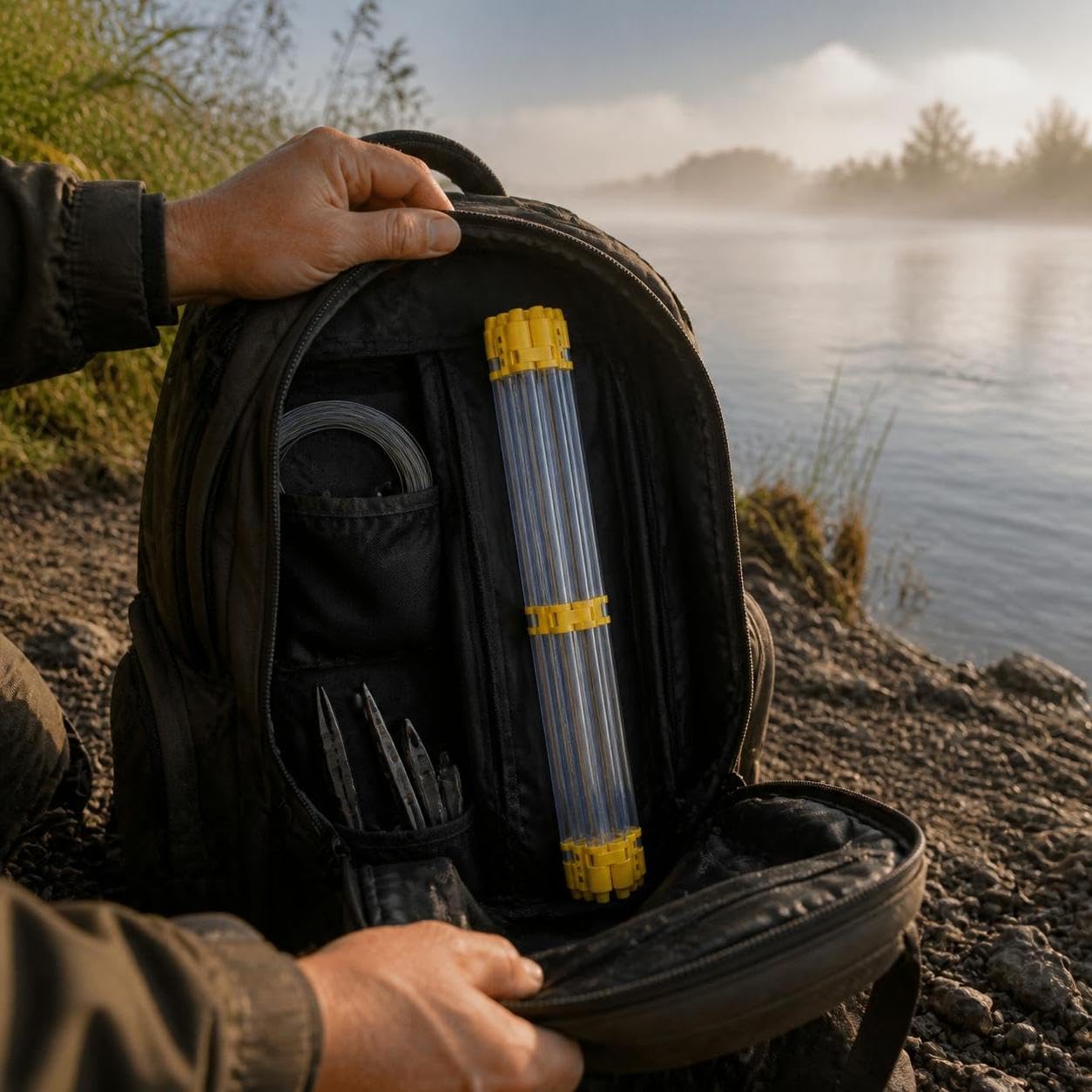 Tube Flotteur Pêche Pliable PC