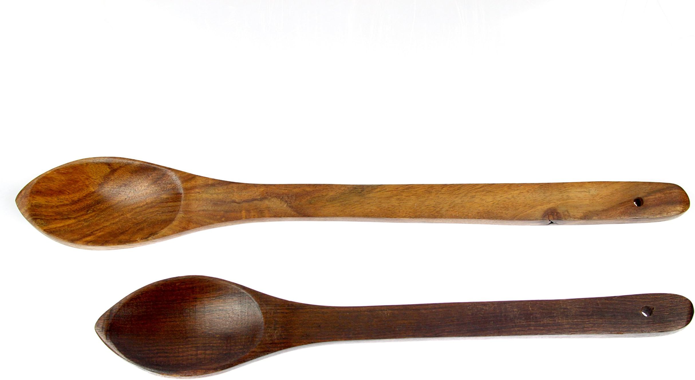 India Bazaar Wooden Oval Cooking Spoon (12")