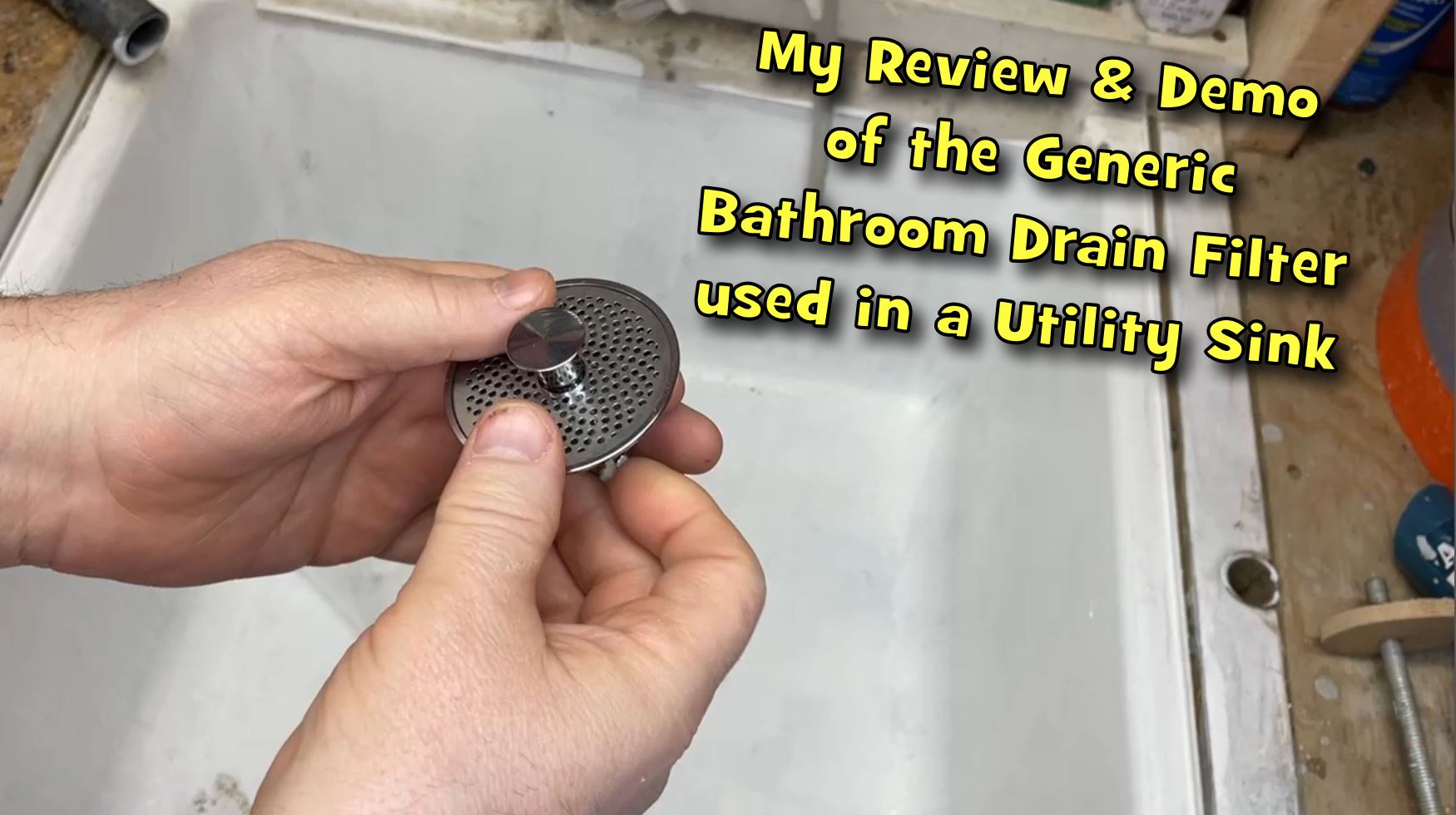 Sink Filter Sign Watch Demo & Review of the Bathroom Sink Filter on a Utility Sink on ...