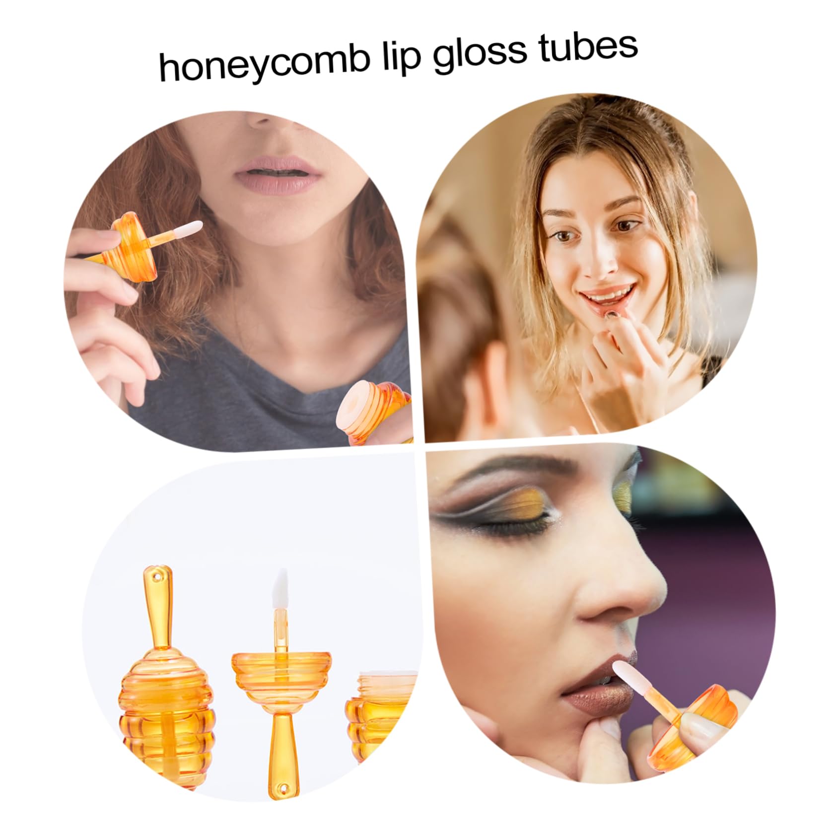 Beaupretty 20 Stück Wabenförmige Lipgloss Tuben Braun Nachfüllbar Lippenbalsam Behälter Reisefreundlich Kreative Lippenpflege