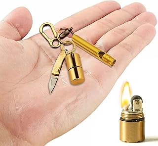 Zestaw narzędzi survivalowych! Mini brzytwa, mini lampa naftowa, narzędzia kempingowe i turystyczne, odpowiednie do aktywności na świeżym powietrzu.