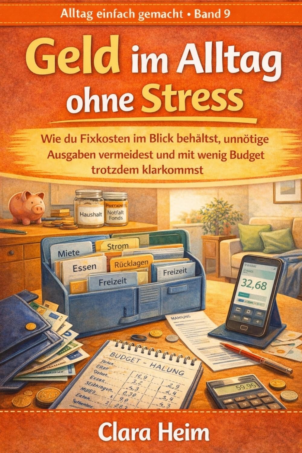 Geld im Alltag ohne Stress: Wie du Fixkosten im Blick behältst, unnötige Ausgaben vermeidest und mit wenig Budget trotzdem klarkommst (Clara Heim - Alltag einfach gemacht)