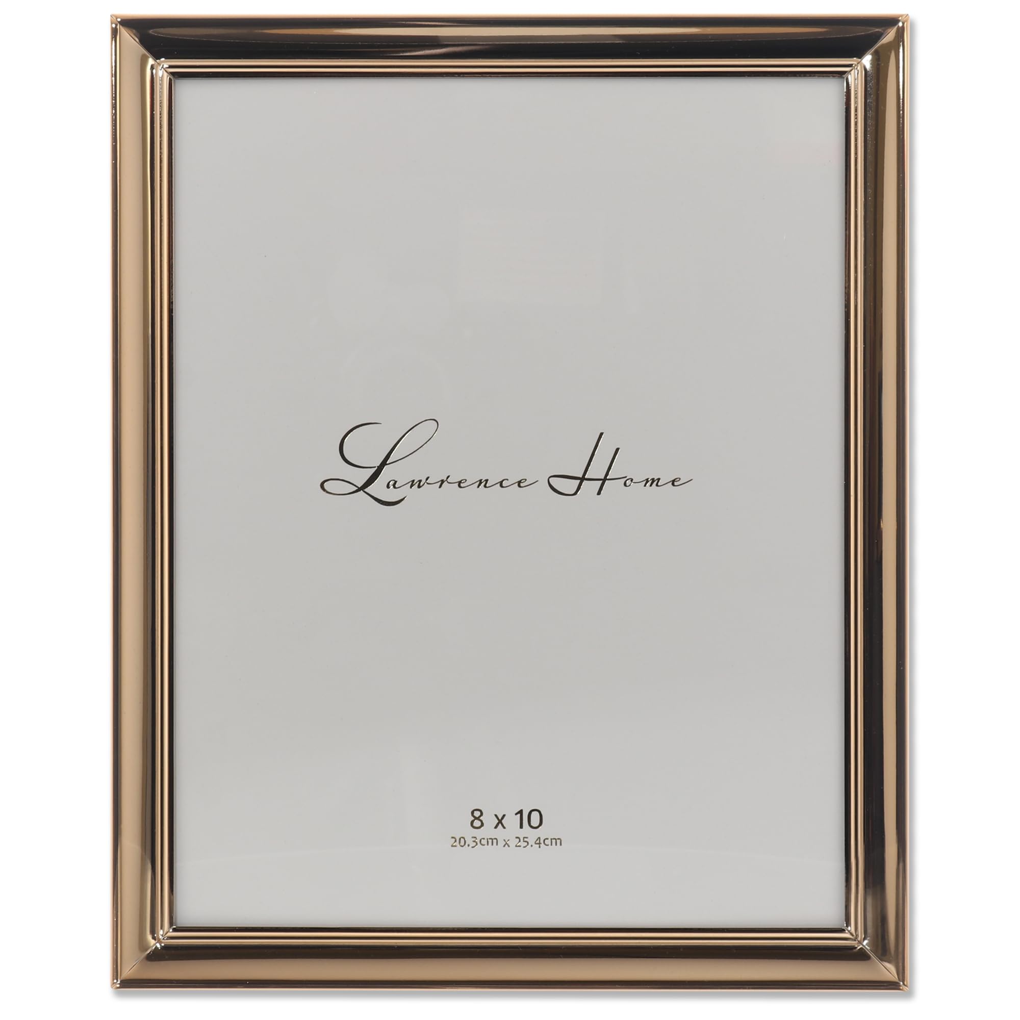 Lawrence Frames Strata Metal Picture Frame, 8x10, Gold
