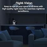 Geeni Glimpse Indoor Security Camera - 1080p HD Video, 2-Way Audio, Motion Alerts, WiFi Compatible with Alexa & Google Home, White