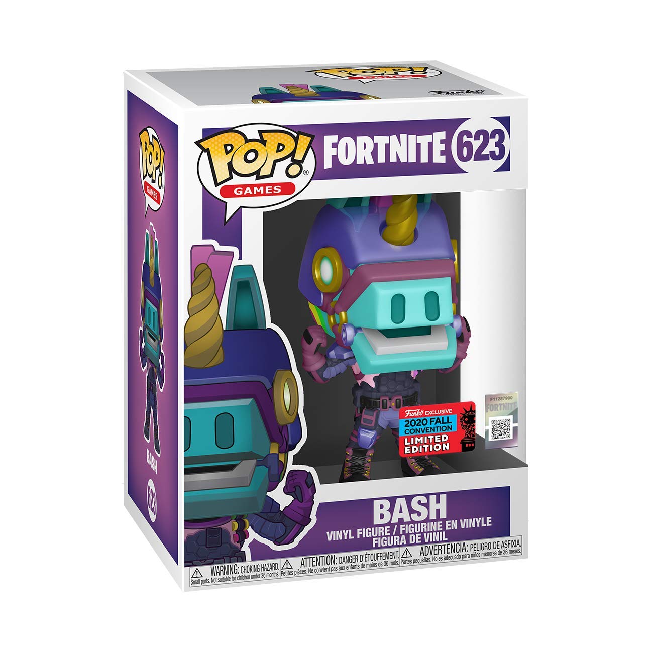 Funko Pop! 50693 Figura de Vinilo Exclusiva de Fortnite Bash, edición Especial- #623