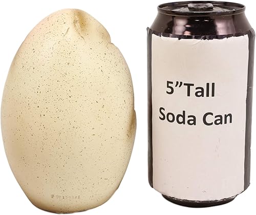 Miniatura 7 de Ebros - Figura de huevo de geoda de cuarzo rojo de 5 pulgadas de alto con luz nocturna LED colorida como Calabozos y Dragones, decoración temática