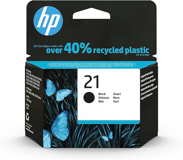 HP C9351AE 21 Original Ink Cartridge, Black, Single Pack