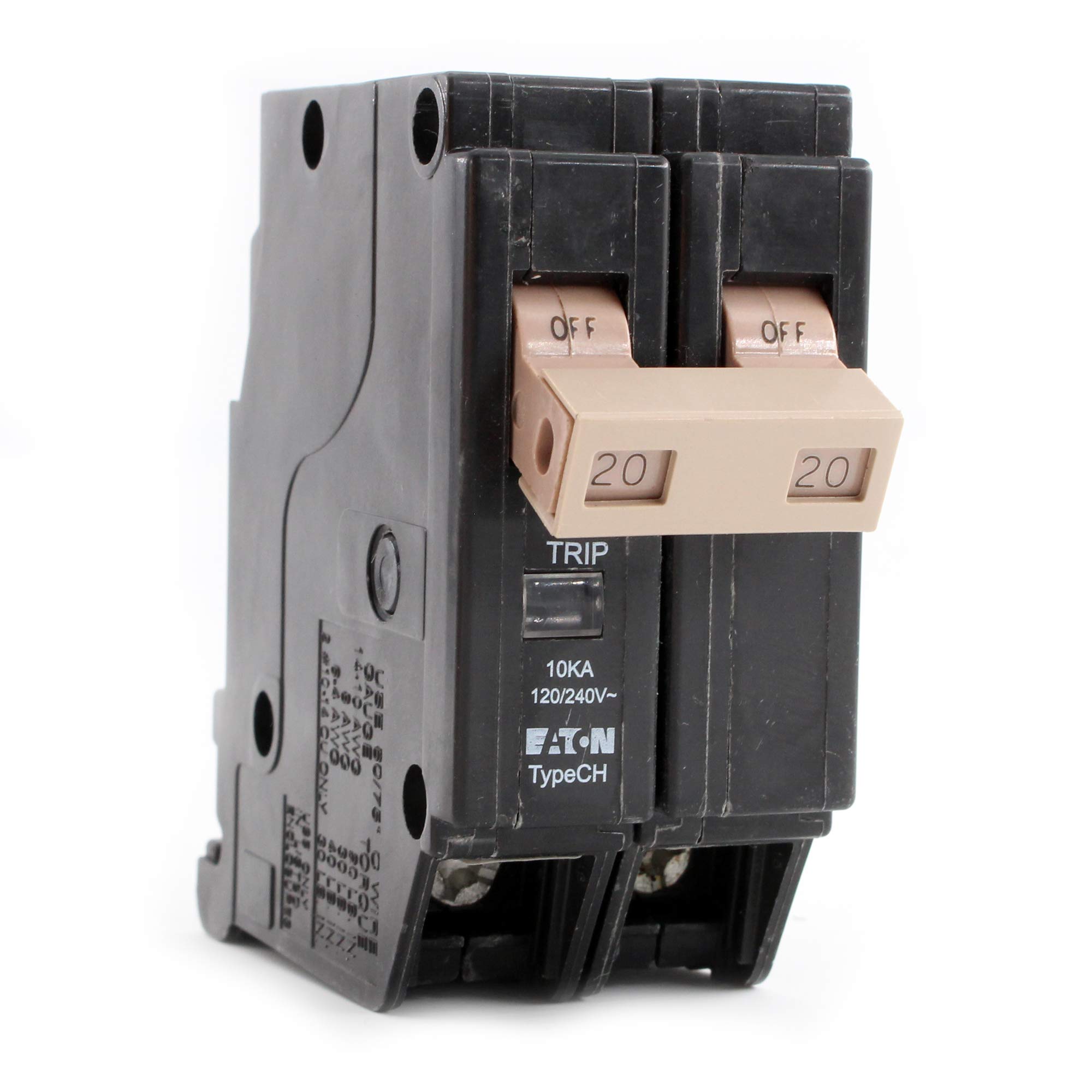 たっつあん Eaton CHF220 Series 20A DP Circuit Breaker, No Size, Black
