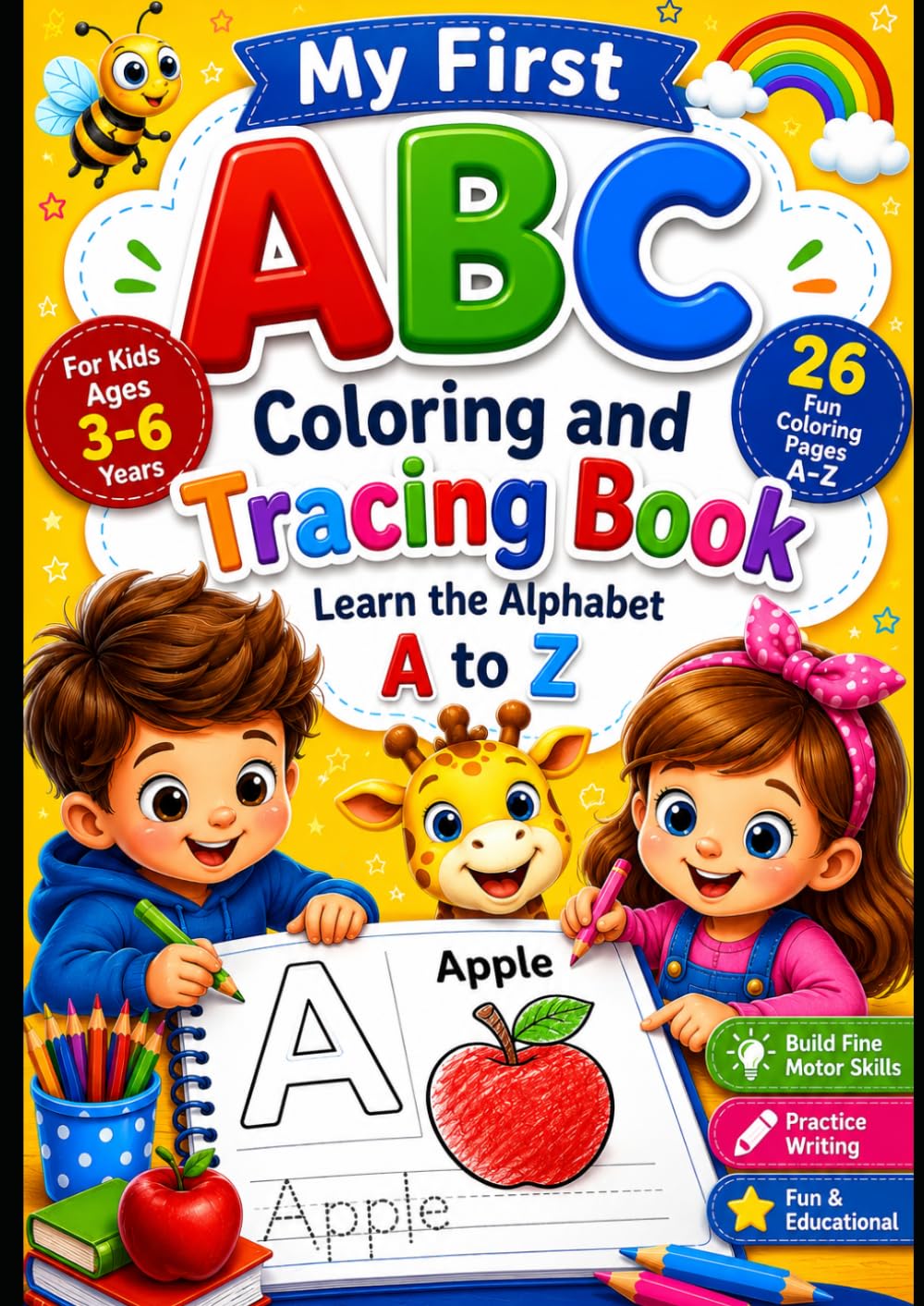 My First Alphabet Coloring & Letter Tracing Book