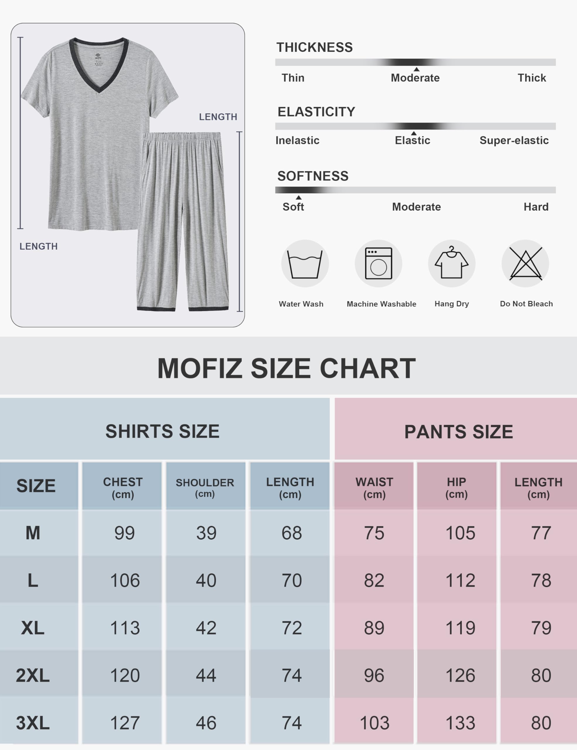 AjezMax Pijamas Mujer Verano Dos Piezas Pijama Corto Ropa de Dormir de Camiseta de Manga Corta y pantalón Capri