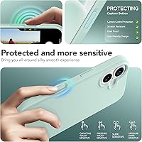 Vista 161 de GONEZ Funda para iPhone 14 Pro, compatible con Magsafe, con protector de pantalla + protector de lente de cámara, forro de microfibra suave