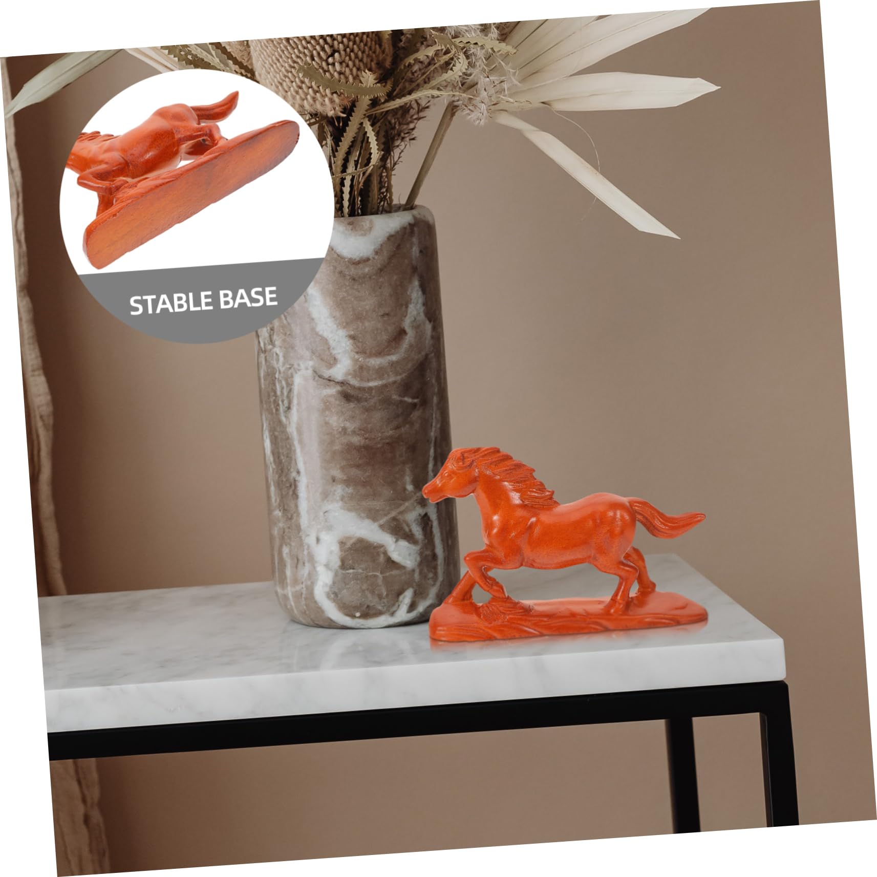 Amazon.co.jp: HOLIDYOYO 木製 馬の像 置物 馬の彫刻 家用 木製工芸品