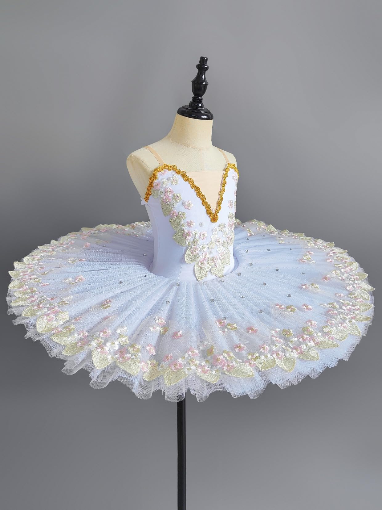 Niñas Profesional Falda De Tutú De Ballet Plato De Panqueques Disfraz De Bailarina para Niños Fiesta De Baile