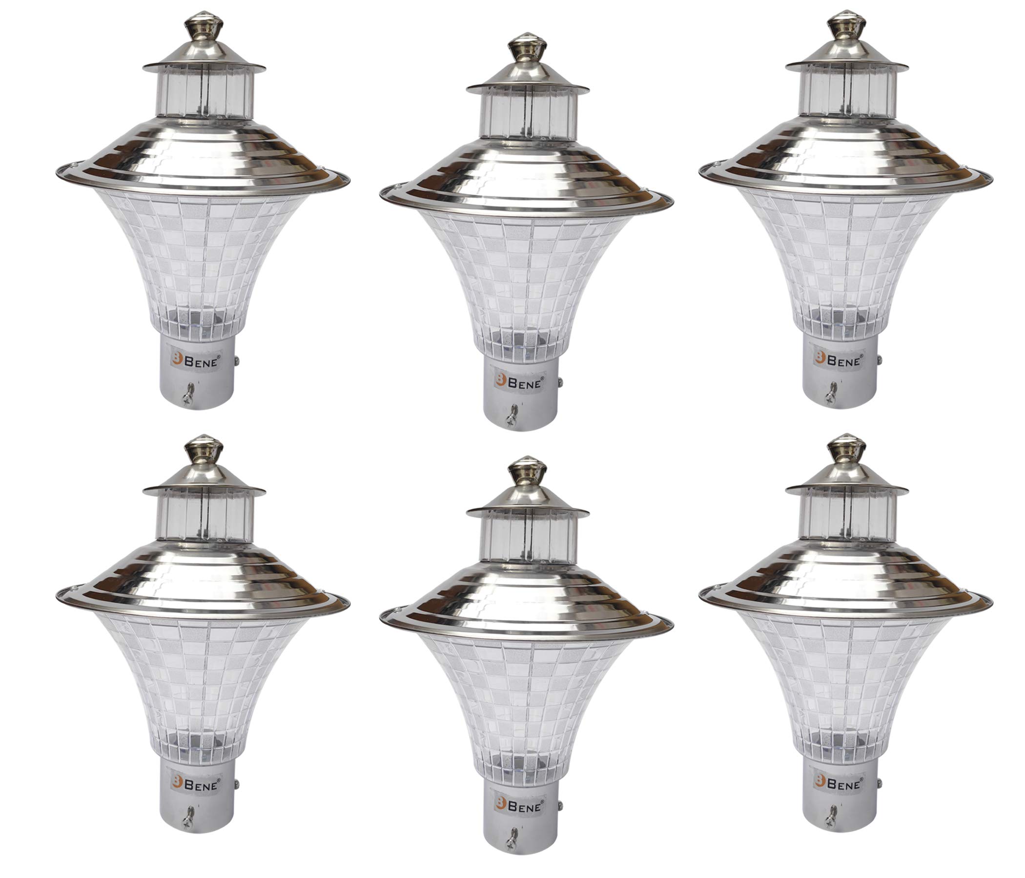 BENE® Garden Light Nice Steel 23cm (Pack of 6 Pcs)