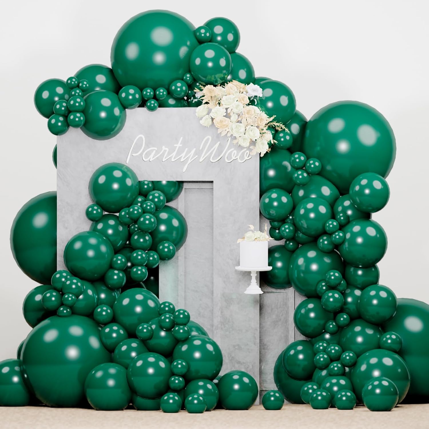PartyWoo Dusty Rose Balloon Arch Kit, 140 pcs Pink Balloon Garland Kit, Rose Gold Balloons, Metallic Balloons for Dusty Pink Birthday Decorations Women, Bridal Shower, Wedding, Bachelorette Party