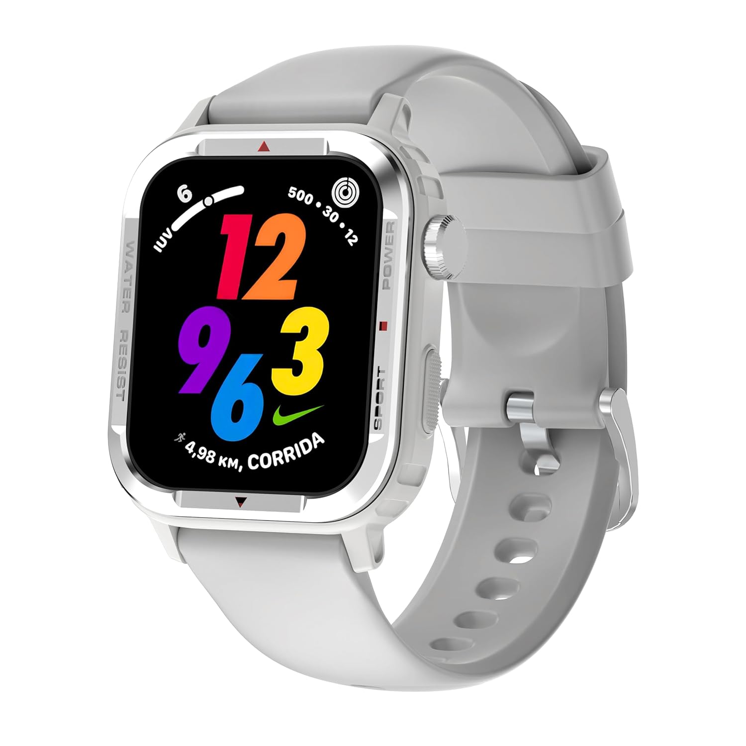 Nervfit Phoenix Smartwatch 1.85″ TrueColor+LED Display, Bluetooth Calling, IP67 Waterproof, Fitness & Health Tracker with Heart Rate, SpO2, Stress & Sleep Monitoring (Cloud Grey) Nervfit Phoenix Smartwatch 1.85″ TrueColor+LED Display, Bluetooth Calling, IP67 Waterproof, Fitness & Health Tracker with Heart Rate, SpO2, Stress & Sleep Monitoring (Cloud Grey)