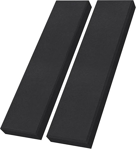 UMIACOUSTICS 2 paneles acústicos de fibra de vidrio, paneles de absorción de sonido de 48 x 12 x 2 pulgadas, paneles autoadhesivos a prueba de