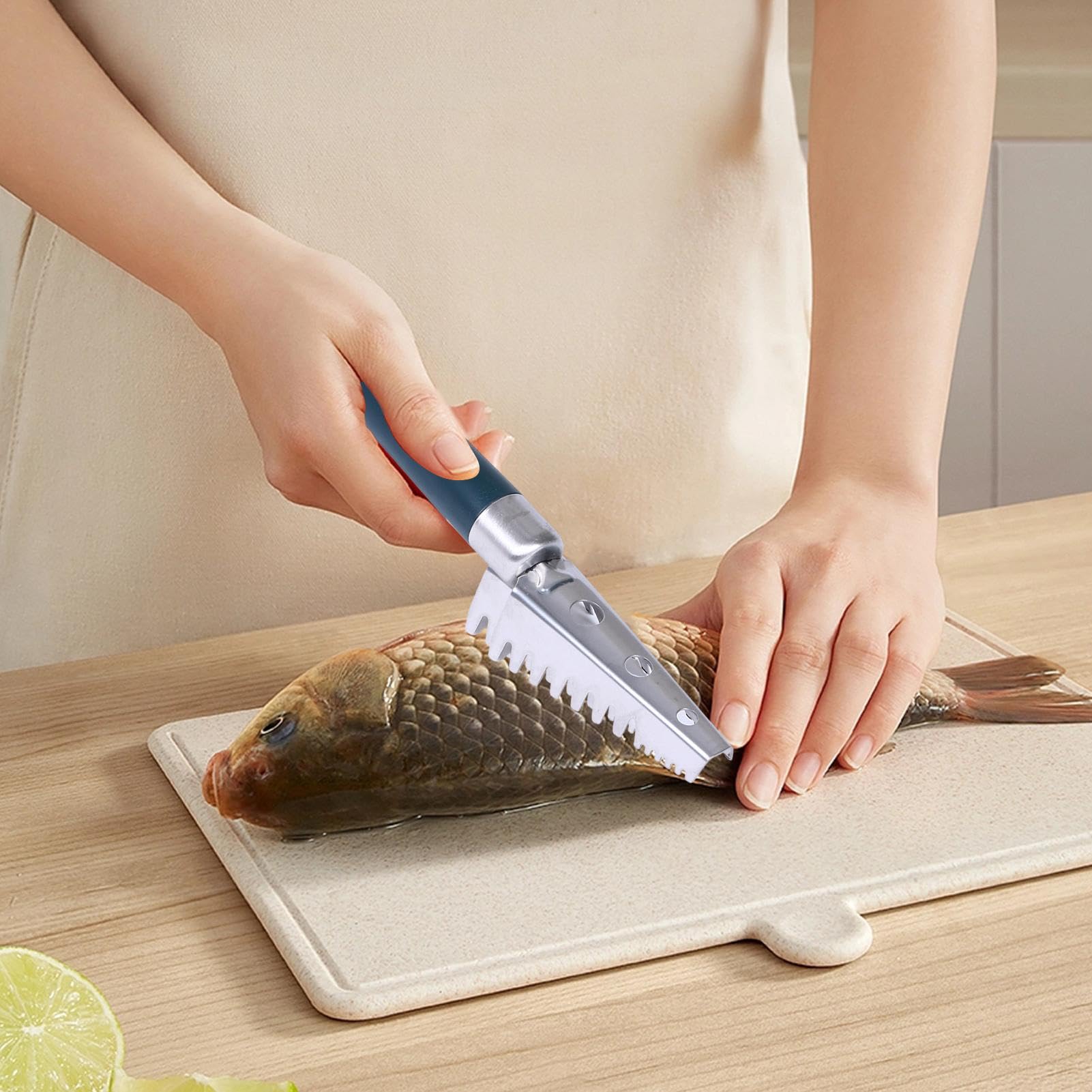 Set 3 Pezzi Per Pulizia Pesce - Squamatore, Pinza Lische, Pelatore Gamberi - Foto 7