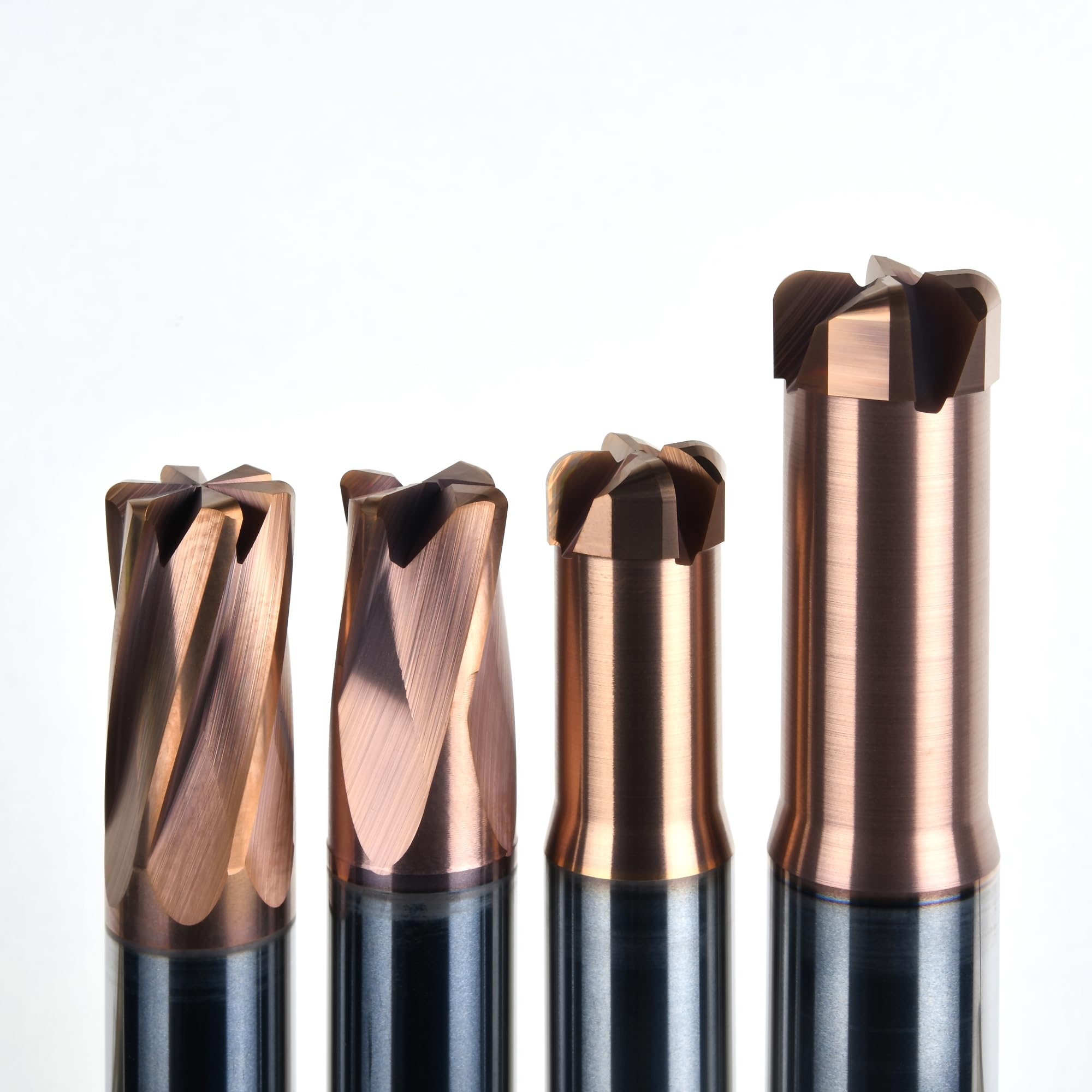 Matrizenfräser 4KNR Durchmesser 8 mm Radius 0,5 mm Länge 66 mm für gehärteten und vergüteten Stähle HRC 45-55 Z4 Torspitze 4 Schneiden Aihcsar-Tool