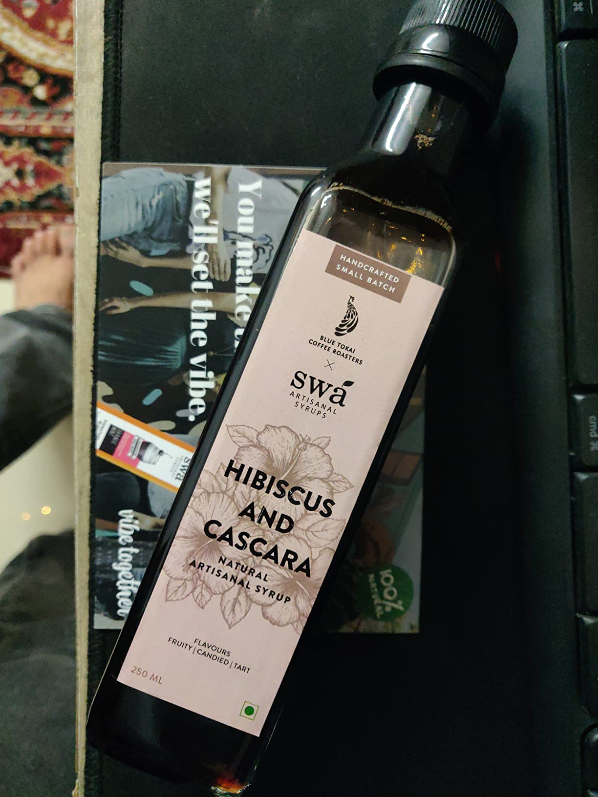 Swa Artisanal Syrups X Blue Tokai Hibiscus & Cascara Natural Coffee & Cascara Syrups