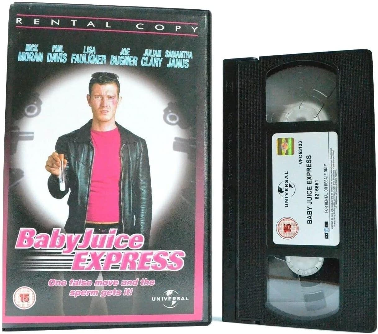 baby juice express Nick Moran Lisa Faulkner [VHS Tape