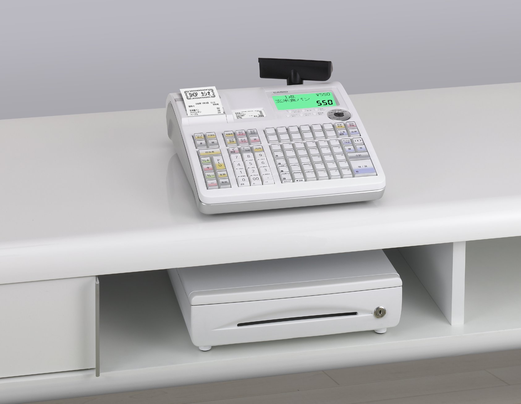 Amazon | カシオ レジスター 30部門 ネットレジ 小型ドロア TE-5500