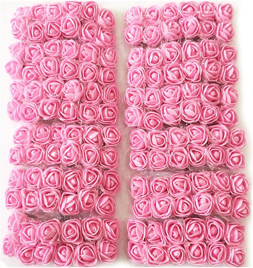 Amazon.com: Artfen Mini Fake Rose Flower Heads 144pcs Mini Artificial ...