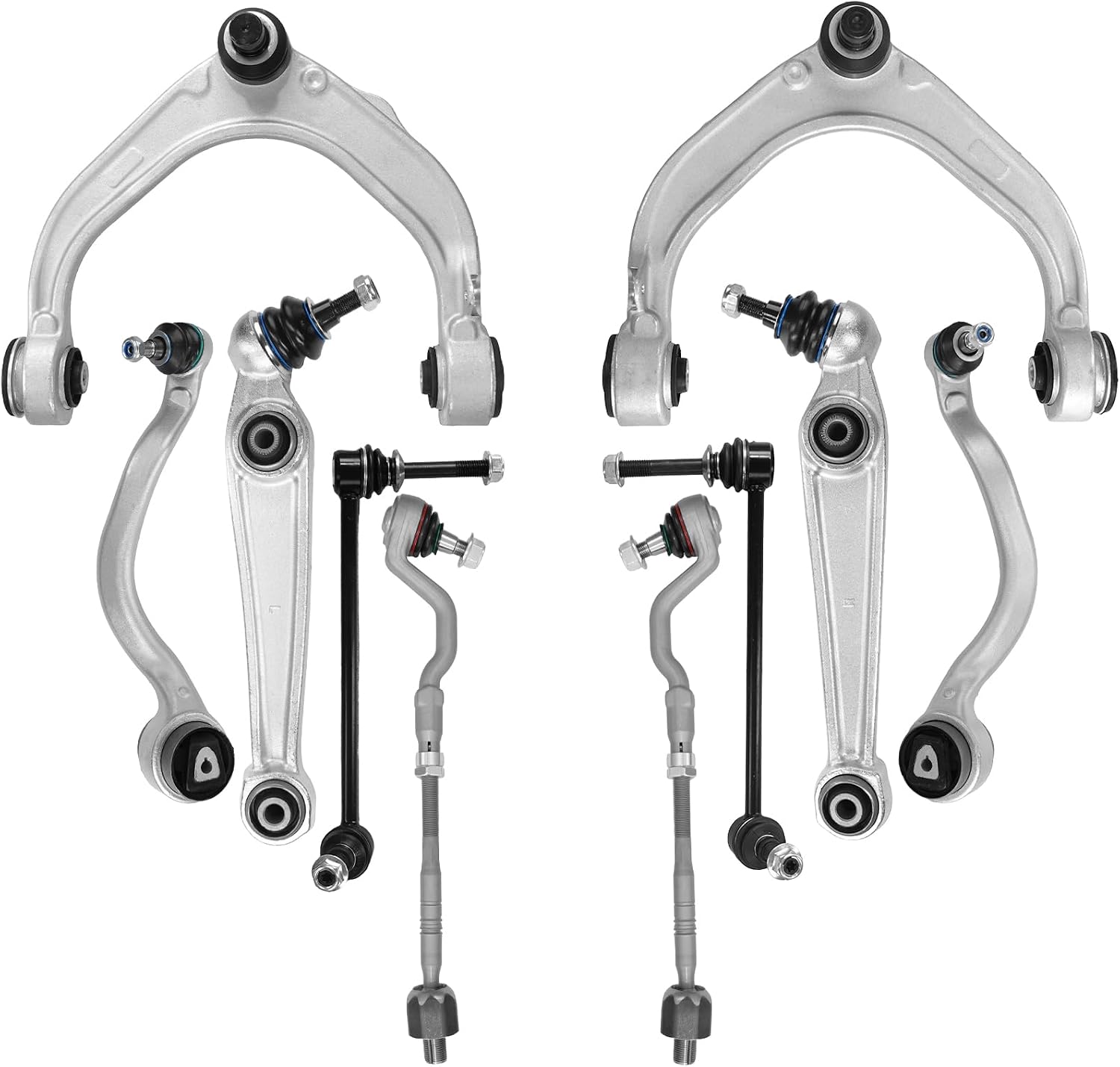 10 Pcs Suspension Kit Ball Joint Control Arm Tie Rods Sway Bar Links Replacement For E70 E71 2007-2013 BMW X5 and 2008-2014 BMW X6