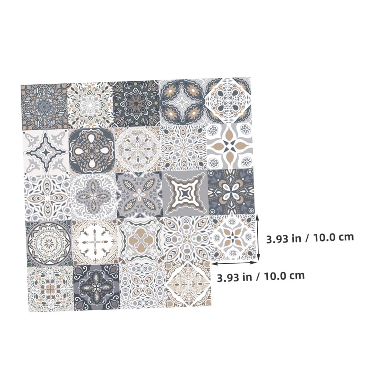 24 Pegatinas Decorativas Para Azulejos | Autoadhesivas Y Resistentes A La Humedad | Para Cocina Y Baño | Fácil De Colocar Y Quitar