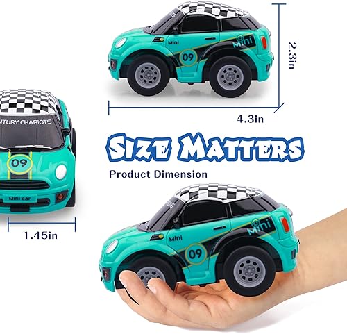 Miniatura 2 de EHO Regalos para niños de 2, 3, 4, 5 años, auto a control remoto para niños de 2 a 5 años, juguetes de automóvil para niños de 2 a 5 años, mini auto
